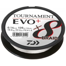 DAIWA - Pletená šnúra Tournament X8 Braid Evo+ White 0,16 mm 12,2 kg 135 m