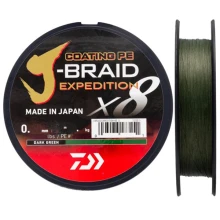 DAIWA - Splietaná šnúra J-Braid X8 Expedition Dark Green 0,20 mm 16 kg 150 m