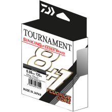 DAIWA - Splietaná šnúra Tournament Sinking Feeder Braid Steel Grey 8+1 0,12 mm 135 m