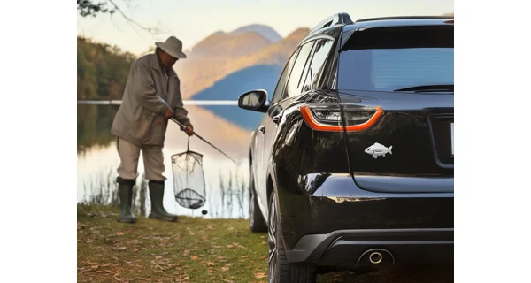 DELPHIN - 3D nálepka Carp Chróm