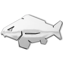 DELPHIN - 3D nálepka Carp Chróm