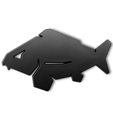 DELPHIN - 3D nálepka Carp Čierna
