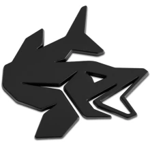 DELPHIN - 3D nálepka Pike Čierna