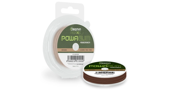 DELPHIN - Absorbčná guma Powa Gum Absorber Reaxe 1,2 mm 10 kg 10 m Hnedá