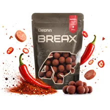 DELPHIN - Boilies BreaX HotHELL 16 mm 300 g Robin red Chilli Fr.Klobása