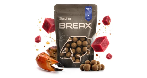 DELPHIN - Boilies BreaX MonstaFISH Monster Krab Tuniak 20 mm 300 g