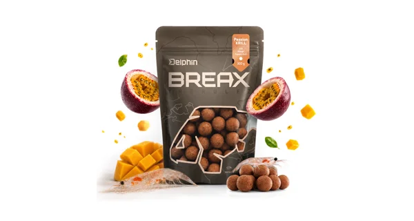 DELPHIN - Boilies BreaX PassionKRILL 24 mm 300 g Krill Mango