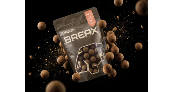DELPHIN - Boilies BreaX SeaKER 16 mm 300 g Kalkárka Losos