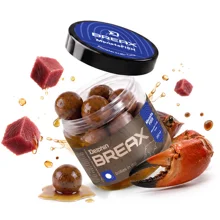 DELPHIN - Boilies v dipe BreaX MonstaFISH Monster Krab Tuniak 24 mm 200 ml
