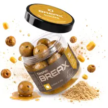 DELPHIN - Boilies v dipe BreaX NutCAKE tigrí orech Scopex Sladká kukurica 24 mm 200 ml