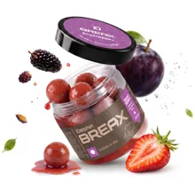 DELPHIN - Boilies v dipe BreaX SweetBERRY Moruše Jahoda Slivka 16 mm 200 ml