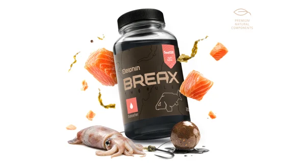 DELPHIN - Booster BreaX SeaKER Kalmárik Losos 250 ml
