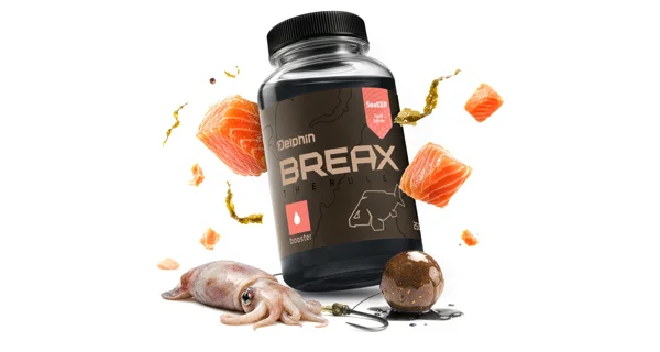 DELPHIN - Booster BreaX SeaKER Kalmárik Losos 250 ml