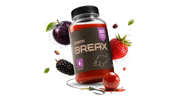 DELPHIN - Booster BreaX SweetBERRY Moruša Jahoda Slivka 250 ml