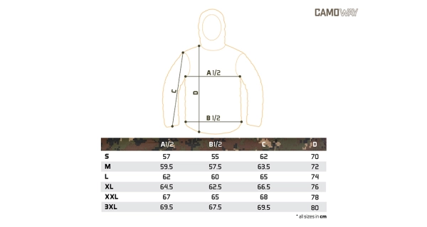 DELPHIN - Bunda CamoWay veľ. 3XL
