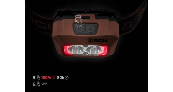 DELPHIN - Čelová lampa RGW PRO UC