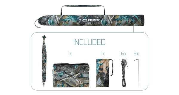 DELPHIN - Dáždnik s bočnicou Classa Camo 250 cm