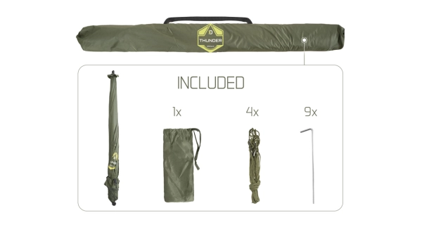 DELPHIN - Dáždnik s bočnicou Thunder FullWall 250 cm