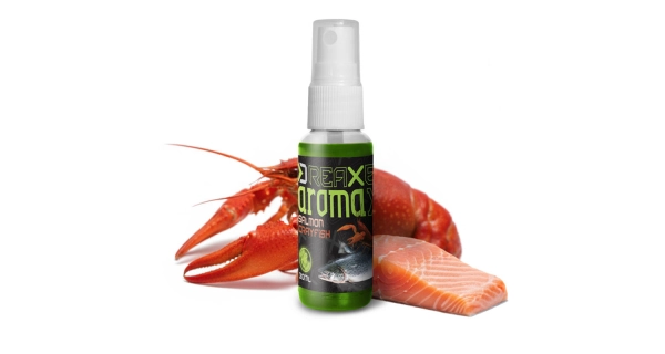 DELPHIN - Dipovací sprej AromaX Losos Rak 30 ml Fluo zelená