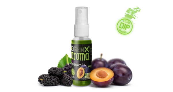 DELPHIN - Dipovací sprej AromaX Slivka Moruša 30 ml Fluo zelená