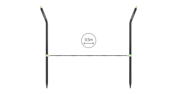 DELPHIN - Dištančné tyče RangeX Bend 3,5 m