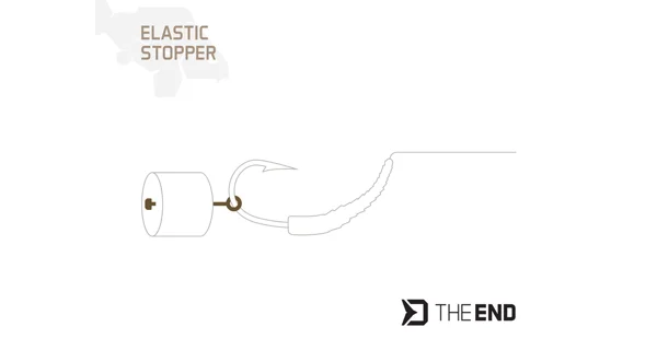 DELPHIN - Elastická zarážka TheEND Ground+Clear 18, 21, 25 mm 36 ks