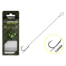 DELPHIN - Feederový náväzec Braided Sting Turner veľ. 4 12 cm 0,2 mm 10 ks