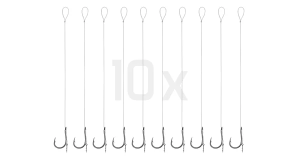 DELPHIN - Feederový náväzec Fluoro Sting Chinu veľ. 4 12 cm 0,3 mm 10 ks