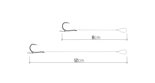DELPHIN - Feederový náväzec Fluoro Sting Chinu veľ. 4 8 cm 0,3 mm 10 ks