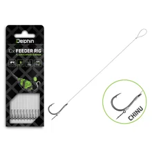 DELPHIN - Feederový náväzec Fluoro Sting Chinu veľ. 6 12 cm 0,26 mm 10 ks