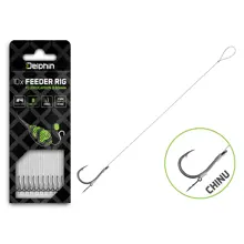 DELPHIN - Feederový náväzec Fluoro Sting Chinu veľ. 6 8 cm 0,26 mm 10 ks