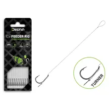DELPHIN - Feederový náväzec Fluoro Sting Turner veľ. 4 8 cm 0,3 mm 10 ks