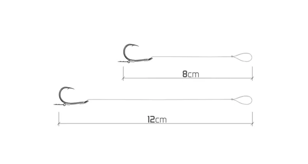 DELPHIN - Feederový náväzec Fluoro Sting Turner veľ. 4 8 cm 0,3 mm 10 ks