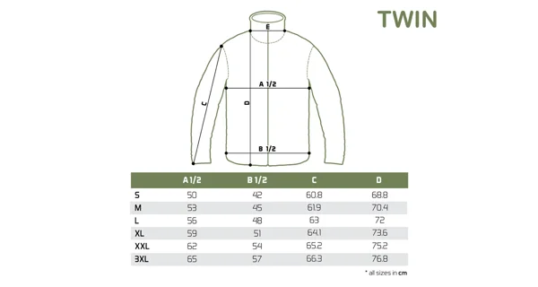 DELPHIN - Flísová bunda na zips TWIN veľ. 3XL