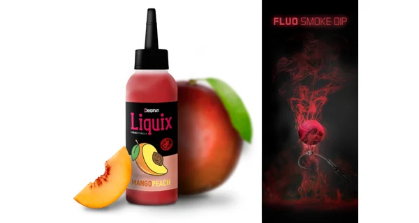 DELPHIN - Fluo Dip D SNAX LiquiX 100 ml Mango Broskyňa