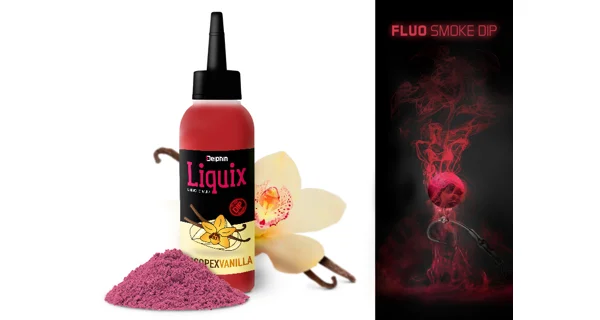 DELPHIN - Fluo Dip D SNAX LiquiX 100 ml Scopex Vanilka