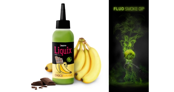 DELPHIN - Fluo Dip SNAX LiquiX 100 ml Čokoláda Banán
