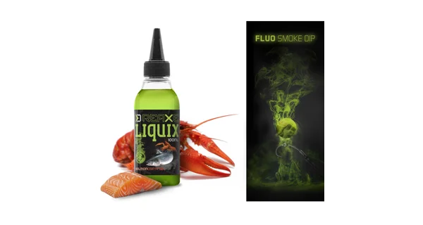DELPHIN - Fluo Dip SNAX LiquiX 100 ml Losos Rak