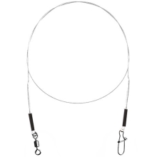 DELPHIN - Fluorokarbónové lanko Bomb! s obratlíkom a karabínou 15 cm 5 kg 2 ks