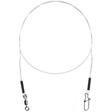 DELPHIN - Fluorokarbónové lanko Bomb! s obratlíkom a karabínou 20 cm 7 kg 2 ks