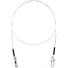DELPHIN - Fluorokarbónové lanko Bomb! s obratlíkom a karabínou 20 cm 7 kg 2 ks