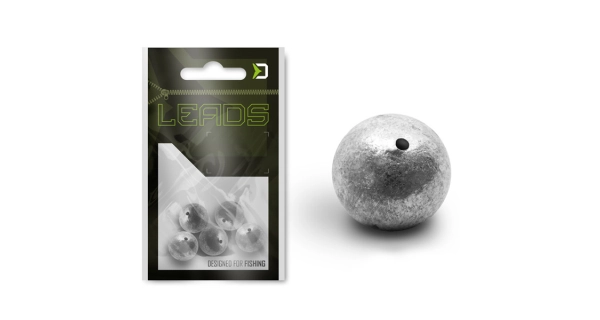 DELPHIN - Guľôčka s otvorom Leads 12 g 5 ks