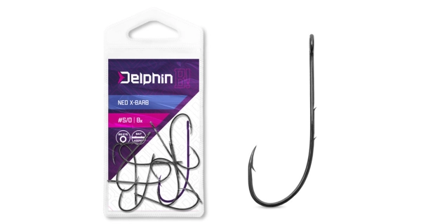 DELPHIN - Háčik na čeburašku B! NEO X-Barb veľ. 1/0 8 ks