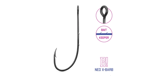 DELPHIN - Háčik na čeburašku B! NEO X-Barb veľ. 1/0 8 ks