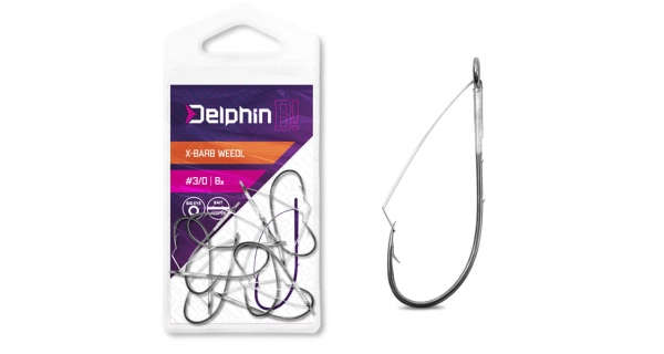 DELPHIN - Háčik na čeburašku B! X-BARB Weedl veľ. 1 8 ks