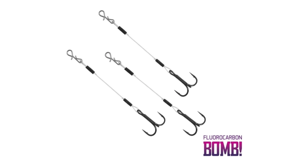 DELPHIN - Hotový náväzec Bomb! Twisto Rigs Fluorocarbon veľ. 6 6 cm 3 ks