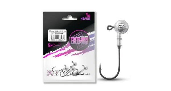 DELPHIN - Jigová hlava s golierom Bomb! 10 g veľ. 8/0 3 ks
