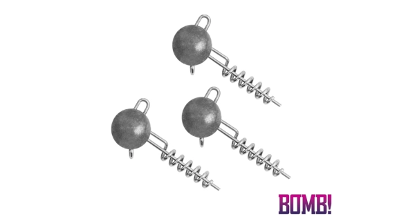 DELPHIN - Jigová hlavička Bomb! Twisto Jiger 10 g 3 ks