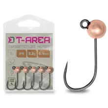 DELPHIN - Jigová hlavička T-AREA BL Volfrámový jig medený 5 ks veľ. 6 0,6 g 4 mm