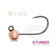 DELPHIN - Jigová hlavička T-AREA BL Volfrámový jig medený 5 ks veľ. 6 0,9 g 4,6 mm